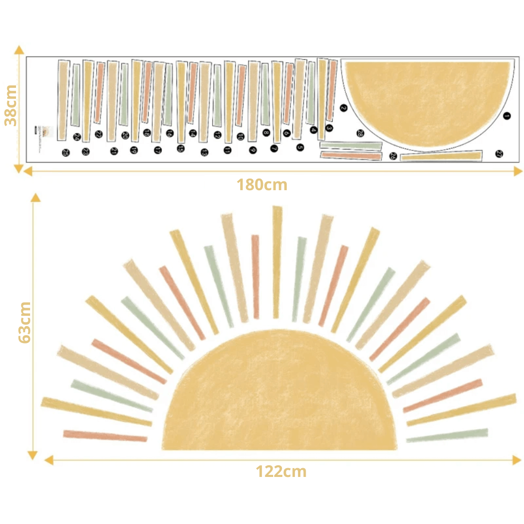 Stickers Géant Soleil Levant Berceau des Rêves Stickers